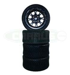 Picture of 12" GTW Vortex Matte Black Wheel / 215/35-12 GTW® Mamba Street Tire (No Lift Required)
