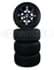 Picture of Set of (4) GTW® Tempest 10x7 Wheels Mounted on GTW® Street Tires (No Lift Required), Picture 2