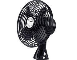 Picture of Metal fan Two speed, black, non-oscillating heavy duty
