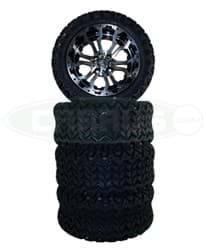 Picture of 14x7 GTW Machined Black Omega Wheel/23x10-14 GTW® Predator A/T Tire