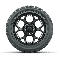 Picture of Set of (4) 15" MadJax® Flow Form Evolution Matte Black Wheels with GTW® Nomad Off Road Tires