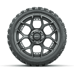 Picture of Set of (4) 15" MadJax® Flow Form Evolution Gunmetal Wheels with GTW® Nomad Off Road Tires