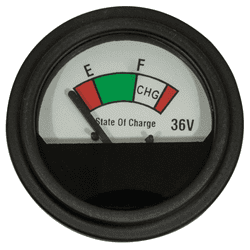 Picture of [OT] 36-Volt Analog State Of Charge Meter, Round.