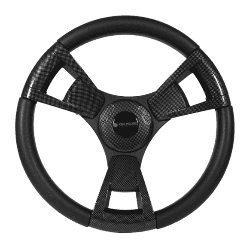 Picture of Gussi Italia® Model 13 Black/Carbon Fiber Steering Wheel