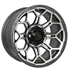 Picture of GTW® Bravo 14x7 Matte Gray-Machined Wheel (3:4 Offset), Picture 1