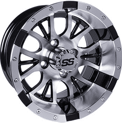 Picture of GTW® Diesel 12x7 Machined Silver/Black Wheel (3:4 Offset)
