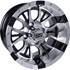 Picture of GTW® Diesel 12x7 Machined Silver/Black Wheel (3:4 Offset), Picture 1
